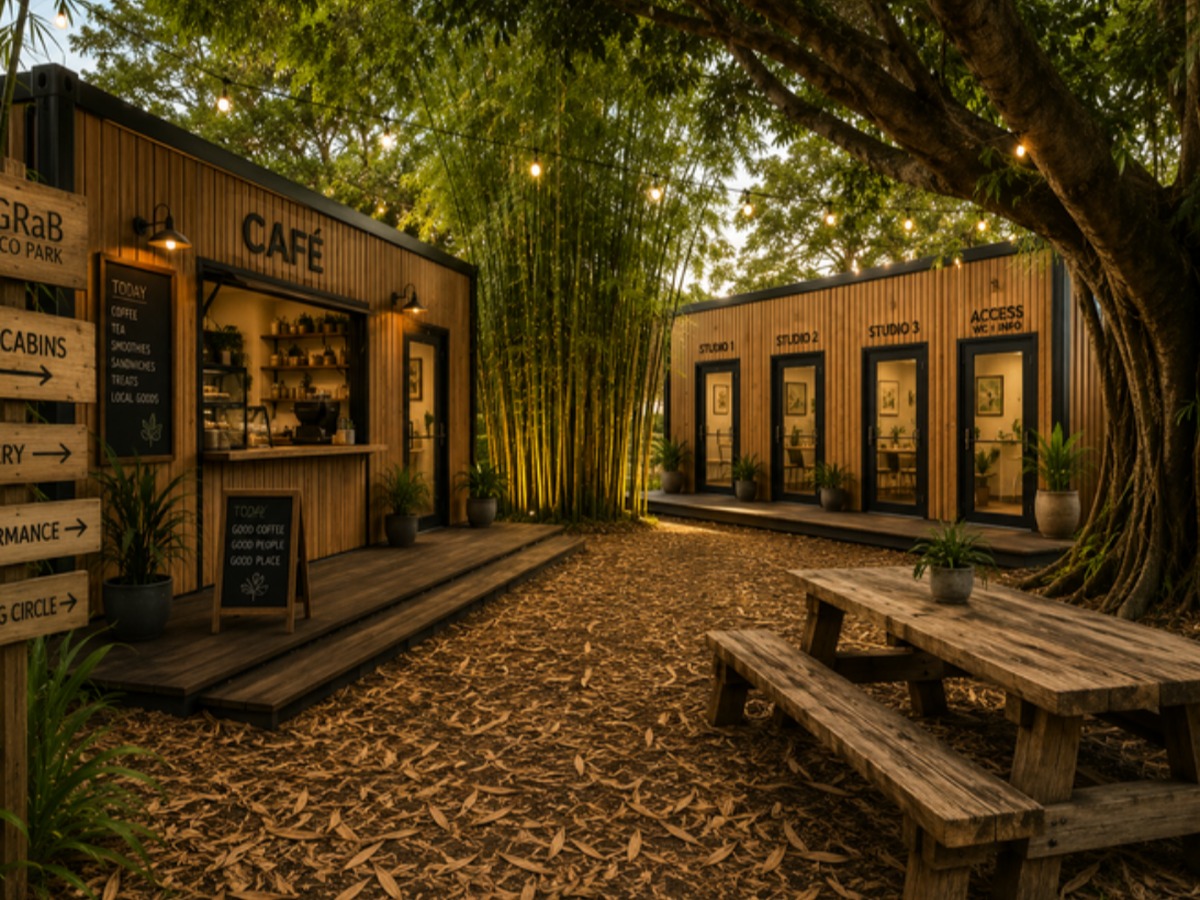GRaB Eco Park café and studios — the Founders HQ